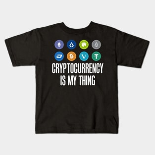 Cryptocurrency Is My Thing Bitcoin BTC HODL Kids T-Shirt